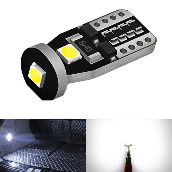 Ampoules Led T10 Canbus 3030 W5w 12v 194 168, 10 pièces, lampe de signalisation blanche, dôme 6000k, lumière de lecture, accessoires de voiture, décoration intérieure