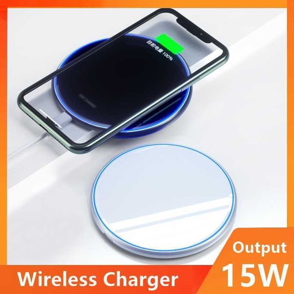 Chargeur sans fil Qi universel de voiture 15W pour chargeur de charge sans fil IPhone pour Samsung Xiaomi Huawei support de charge sans fil rapide