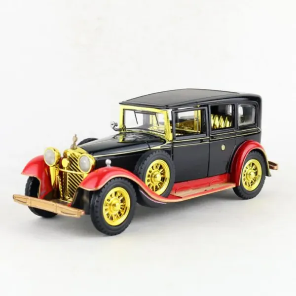 Voiture 17cm 1:28 à échelle en alliage métallique Diecast classique vintage Sounds de traction et lumières véhicules de la voiture