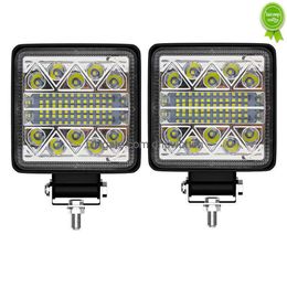 Voiture 2 pièces en aluminium 102W lumières Led 4X4 lumière de travail 3030 projecteur 34Smd phares pour camions tracteur Suv hors route antibrouillard goutte charcuterie