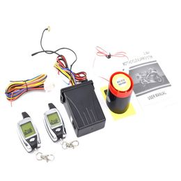 Voiture 2 voies moto alarme 2 grand LCD moteur à distance moto démarrage système de sécurité antivol Scooter292S