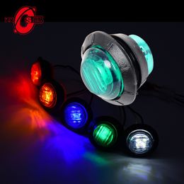 Luz LED de 24V para coche, luz de borde de camión, luz indicadora de señal, luz de cristal colorida para coche