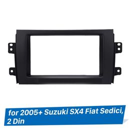 Auto 2Din Fascia voor 2007 2008 2009 -2013 SUZUKI SX4 FIAT SEDICI Stereo Player Panel Face Plate Install Frame Plate