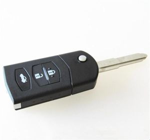 Auto 3 knoppen flip opvouwbare afstandsbediening sleutel shell Fob voor mazda M6 vervangende sleutel leeg case279I2700922