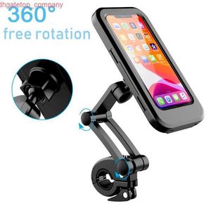 Voiture 360 degrés réglable étanche vélo Support pour téléphone universel vélo moto guidon Support de téléphone portable Support de montage