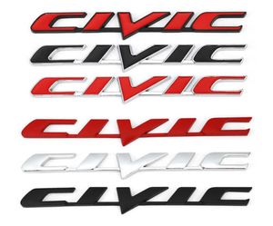 Autocollant d'insigne d'emblème en métal 3D de voiture pour Honda Civic voiture arrière queue coffre lettre autocollants Auto accessoires voiture style 7649126