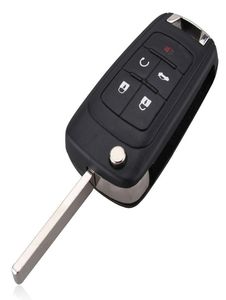 Auto 5 knoppen Flip vouwen Remote Key Shell voor Buick Excelle Verano Lacrosse Regal auto Alarmbehuizing Keyless Entry FOB Case3137919