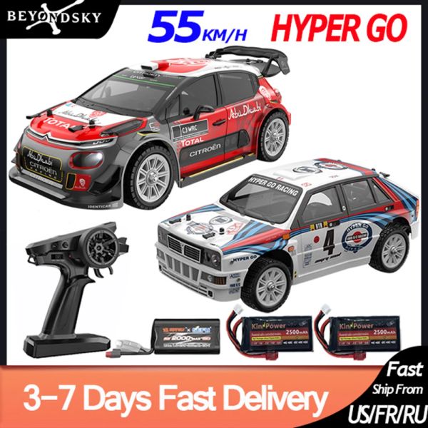 Voiture 55 km / h Hyper Go MJX 14301 14302 14303 1/14 RC Car Brushless 2.4g Remote Control 4 roues motrices Racing Racing RC Truck Electric Toy