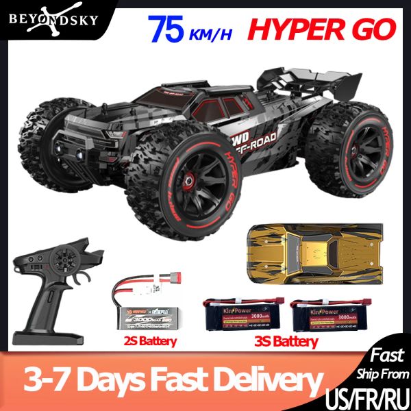 Voiture 75 km / h Hyper Go MJX 14209 14210 V2.0 1/14 RC Car Brushless 2.4g Remote Control 4 roues motrice