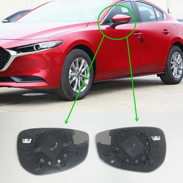 Accessoires de voiture 69-1G7, miroir de porte en verre pour Mazda 3 2019 – 2022 BP Axela avec chauffage
