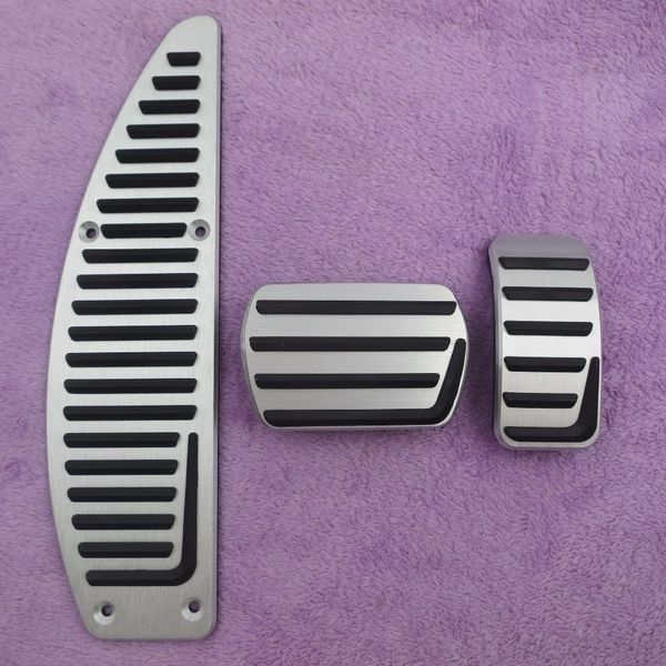 Accessoires de voiture pédale de frein à gaz d'accélérateur en alliage d'aluminium pour Volvo S40 V40 C30 AT, plaquettes de plaque de pédale antidérapantes couvrent le style magnifique