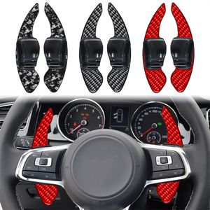 Auto -accessoires koolstofvezel stuurwielverschuiving peddel voor Volkswagen Golft 6/gti/tiguan/vw sharan/talagon/scirocco/stoel/cc/polo gti