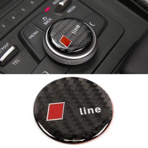 Accessoires de voiture Centre Multi Media Bouton Bouton Garniture Autocollant Couverture Cadre Décoration Intérieure pour Audi A4 A5 S4 S5 B9 2017-2020221B