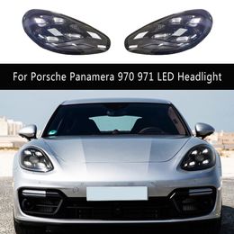 Accessoires de voiture feux de jour Streamer clignotant indicateur pour Porsche Panamera 970 971 ensemble de phare LED 10-17 lampe avant