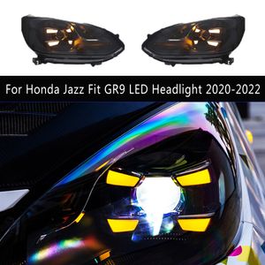 ACCESSOIRES DE VOITURES DRL DAYIME RUNE STREATER STREATER SIGNAL SIGNALAGE LAMPE FRANT POUR HONDA JAZZ FIT GR9 LED Phares 20 21 22