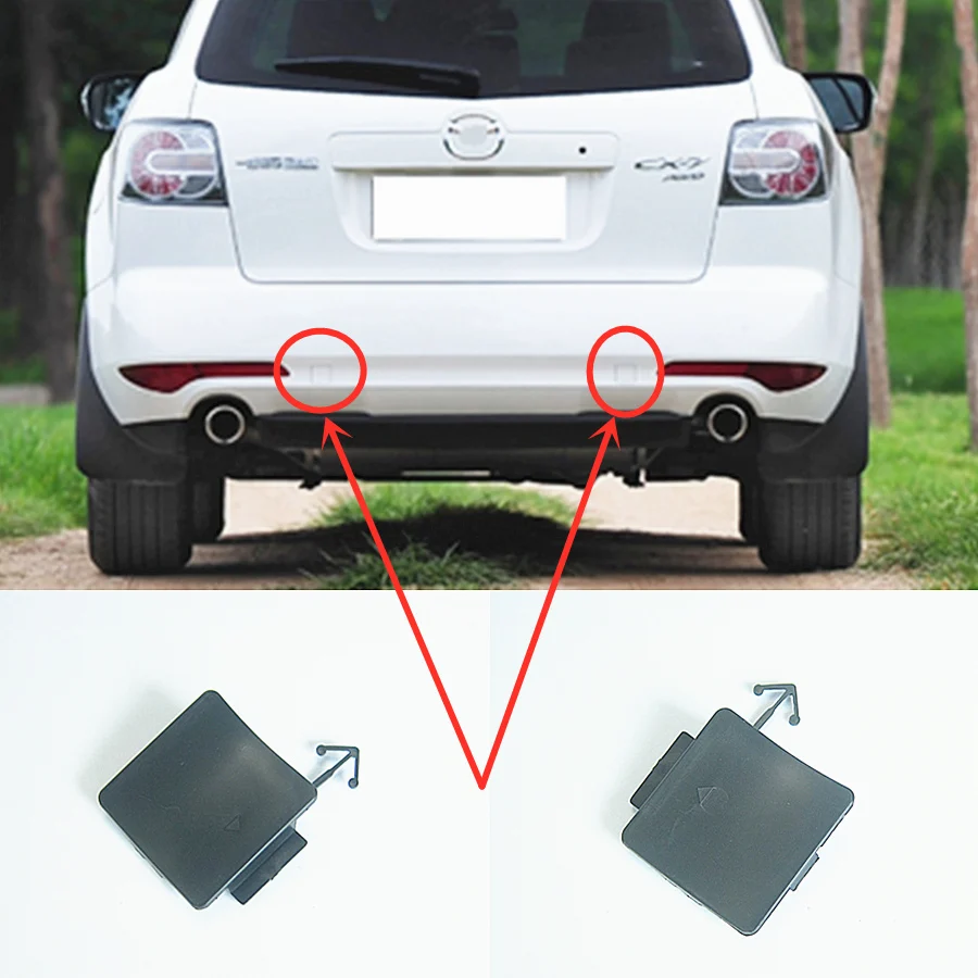 Accessoires de voiture EH44-50-EL1 pièces de carrosserie pare-chocs arrière couvercle de crochet de remorquage pour Mazda CX7 2009-2015