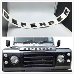 Accesorios de coche para Land Rover Defender, capó delantero, emblema, Logo, insignia, letras, pegatina 204k