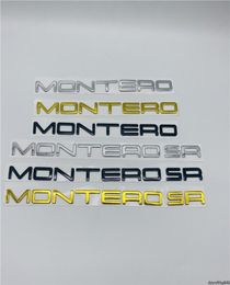 Accessoires de voiture pour Mitsubishi Montero SR LS, emblème de porte arrière, porte latérale, Logo de garde-boue, mots, plaque signalétique, décalcomanie 7712716