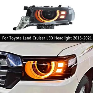 Auto Accessoires Voorlamp Voor Toyota Land Cruiser LC200 Led Koplamp 16-21 Dagrijverlichting Dynamische Streamer Richtingaanwijzer koplamp