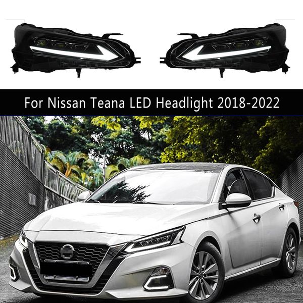 Accessoires de voiture lampe frontale DRL feux de jour Streamer clignotant indicateur pour Nissan Teana Altima phare LED assemblage 18-22