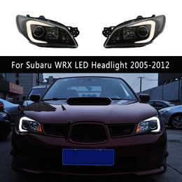 Auto Accessoires Koplamp Dynamische Streamer Richtingaanwijzer Voor Subaru WRX Impreza LED Koplamp 05-12 DRL Dagrijverlichting voorlamp