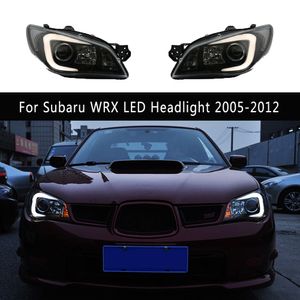 Auto Accessoires Koplamp Dynamische Streamer Richtingaanwijzer Voor Subaru WRX Impreza LED Koplamp 05-12 DRL Dagrijverlichting voorlamp