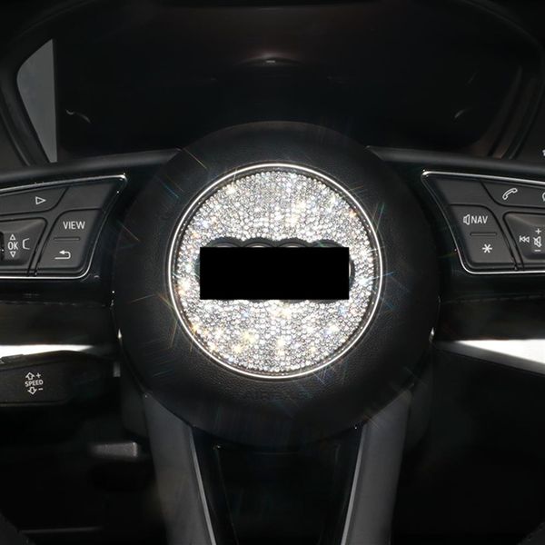 Accessoires de voiture décoration intérieure Bling pour modèles Audi de volant A3 A4 A5 A6 A7 Q3 Q4 TTS S5 RS série etc femmes Men278Q