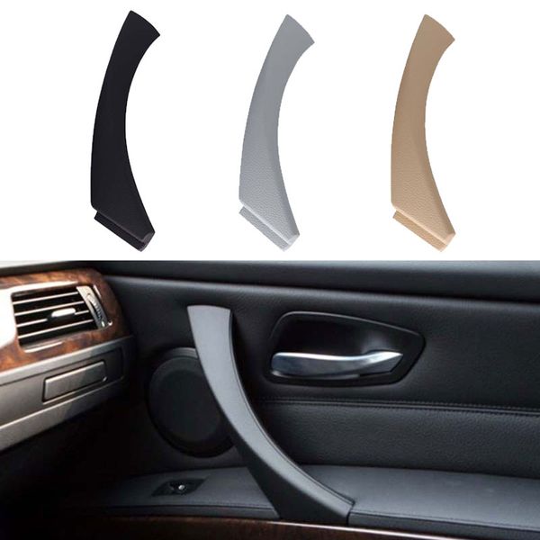 Accesorios para coche, manijas de puerta Interior, manija de Panel de puerta Interior, cubierta y soporte para BMW Serie 3 E90 E91 325 330 318