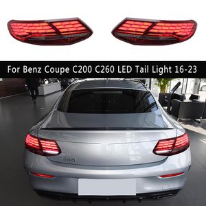 Accessoires de voiture ensemble de feu arrière frein feux de stationnement arrière pour Benz classe C coupé C200 C260 feu arrière LED 16-23 feu arrière