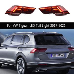 Accessoires de voiture ensemble de feu arrière pour VW Tiguan feu arrière LED 17-21 Streamer clignotant indicateur lampe arrière frein feux de stationnement arrière