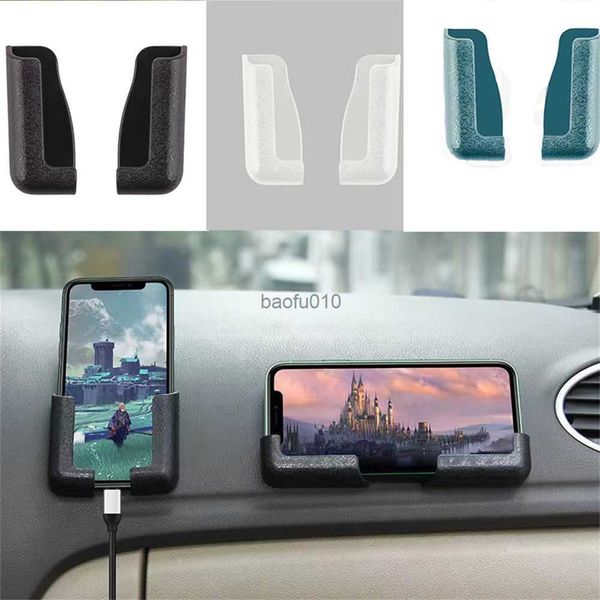 Accessoires de voiture Protection de sécurité universelle Support de téléphone de voiture Support de téléphone de navigation auto-adhésif Support de téléphone portable L230619