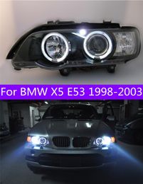 Auto Accessoire Mistlampen Voor BMW X5 E53 Hoofd Lamp 1998-2003 LED Koplampen Richtingaanwijzer Grootlicht dagrijverlichting