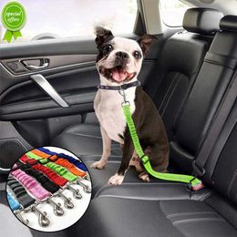 Voiture réglable chiens ceintures de sécurité élastique réfléchissant rembourrage corde de sécurité universel Auto harnais produits pour animaux de compagnie voiture accessoires 1Pc