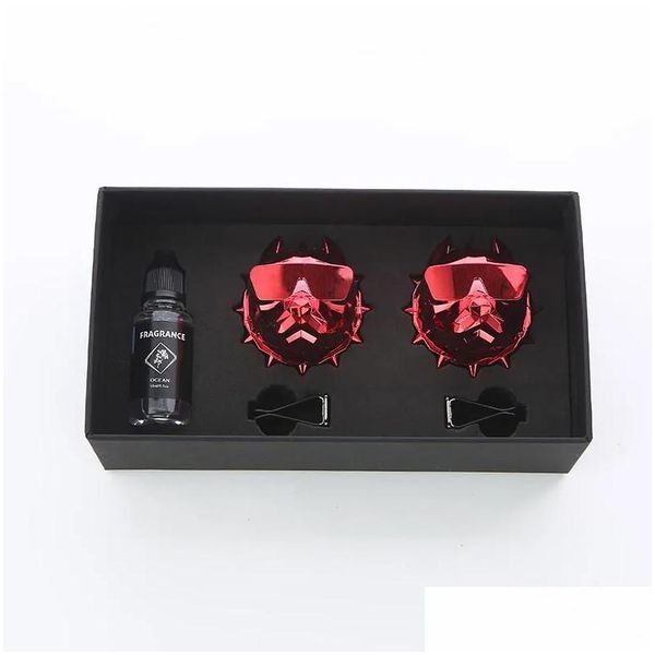 Désodorisant de voiture 2 pièces Logo de chien par diffuseur de parfum désodorisants avec évents à clip magnétique parfum Par5556356 Drop Delivery Mobiles Moto Dh9Pn