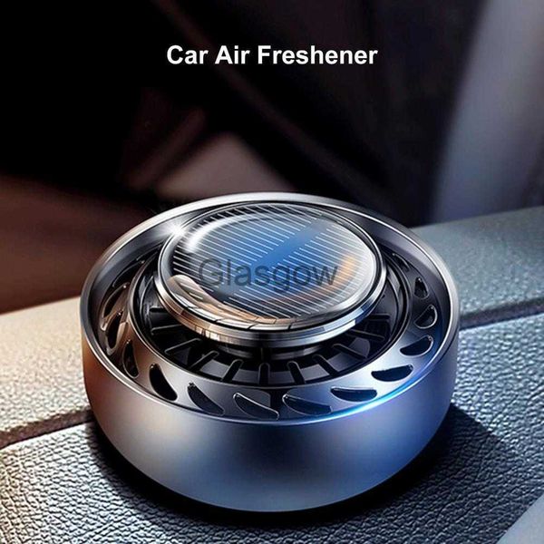 Désodorisant de voiture désodorisant de voiture solide énergie solaire ventilateur de rotation voiture aromathérapie diffuseur de parfum ornement pour véhicule x0720