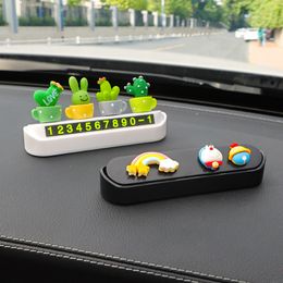 Auto Luchtverfrisser Auto Telefoon Nummerplaat Interieur Anime Decor Leuke Cactus Ornamenten Auto Geur Verborgen Tijdelijke Parkeerkaart Accessoires 230605