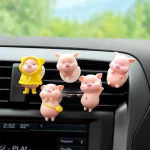 Désodorisant de voiture mignon cochon désodorisant de voiture climatisation sortie décoration voiture accessoires intérieur voiture aromathérapie Clip parfum Clip 230605