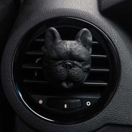 Auto luchtverfrisser nieuwste versie bulldog auto luchtverfrisser schattig shar pei honden auto parfum ventilatie clip geur accessoires interieur l230523