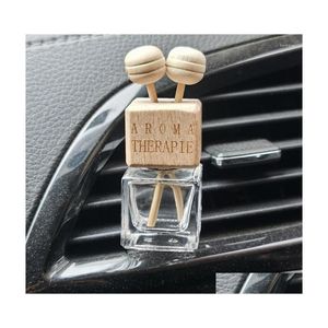 Car Air Freshener Per Bottle Pendant Carstyling Hanging Glass Ornament Diffuser For Essential Oils Drop Delivery Mobiles Motorcycles Dhouz