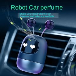 Désodorisant de voiture Robot parfum parfum d'aération de voiture aromathérapie sortie d'air automatique parfum longue durée diffuseur de parfum accessoires de voiture 231113