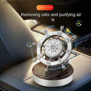 Auto luchtverfrisser Solar Roterende auto Aroma Spot groothandel creatief metalen boot roerauto parfum ornamenten auto interieur parfum stoel l49