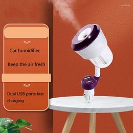 Humidificateur d'air pour voiture avec chargeur USB, Mini purificateur de vapeur, diffuseur d'arôme, huile essentielle, pulvérisateur de brume d'aromathérapie