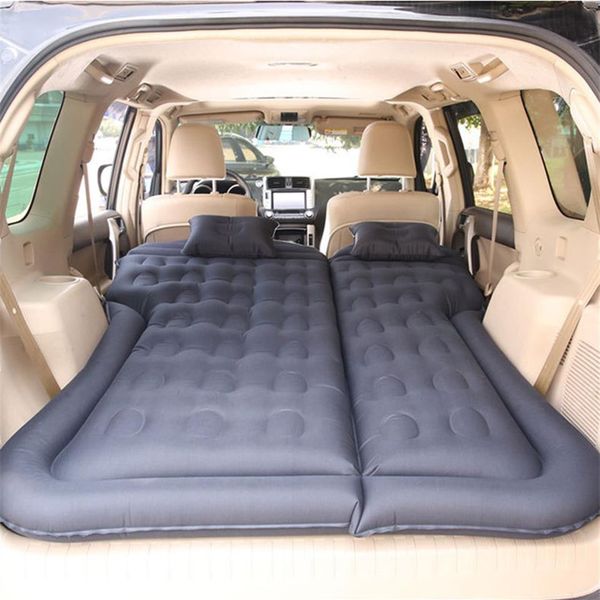 Colchón de viaje inflable de aire para coche, cama Universal para SUV, almohadilla para dormir para asiento trasero, sofá multifuncional, almohada para acampar al aire libre 214u