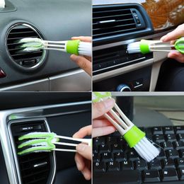 Voiture sortie d'air évent brosse siège écart poussière outils de nettoyage accessoires intérieurs nettoyant interne brosse de nettoyage soins automatiques détails