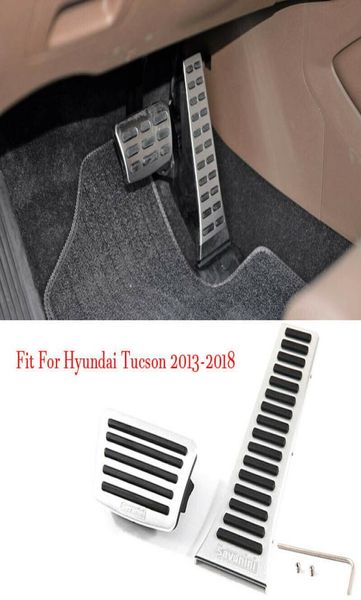 Couvercle de plaque de pédale de repose-pieds de frein à gaz d'accélérateur en alliage de voiture pour Hyundai Tucson 201320181692487