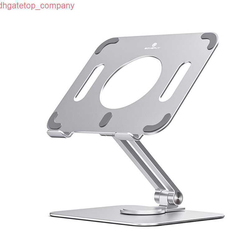 Auto aluminium tabletstandaard Laptop Stand Riser opvouwbare 360 ​​Rotatie Warmtekenboek Ondersteuning Laptopbasis voor MacBook Holder -beugel