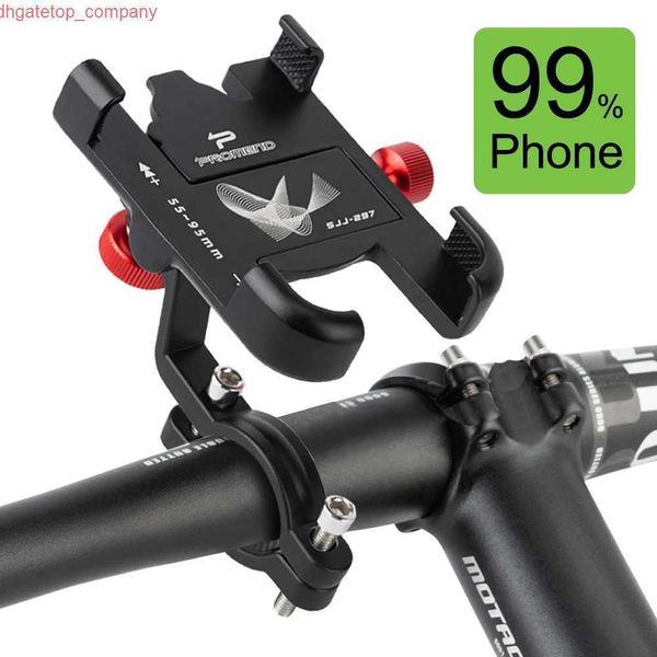 Support de téléphone de vélo en alliage d'aluminium de voiture antidérapant universel vélo moto guidon support de téléphone Clip pour téléphone portable GPS support de téléphone