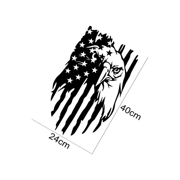 Car American Bald Eagle Flag Sticker Stickers Tamin Vinyl Cover Pickup Trunk Tailgate Tail Decal Decal Auto Tuning Accessoires