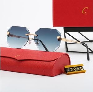 Auto en laag dames designer zonnebril UV -bescherming mode zonnebril letter casual retro -bril metalen tempel loguat aantrekkingskracht op ovale frame glazen