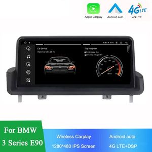 Radio Multimedia con Android para coche, para BMW Serie 3, E90, E91, E92, E93, Carplay, vídeo, navegación GPS, estéreo, Monitor automático